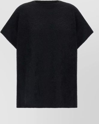 Nude alpaca-blend short-sleeve sweater