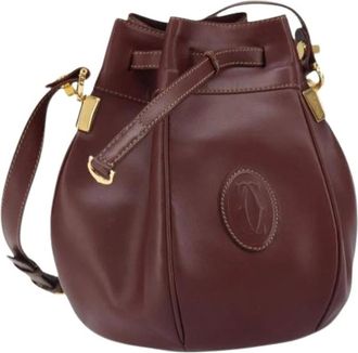Cartier Pre-owned Bucket Bags, female, Red, Size: ONE SIZE Pre-owned Vintage Bucket Bag
