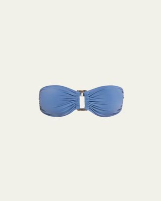 Anemos Strapless Tortoise Ring Bandeau Bikini Top