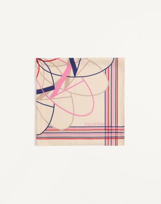 Valentino Garavani Le Fou de lArchive Silk Scarf from the Valentino Archive Wo