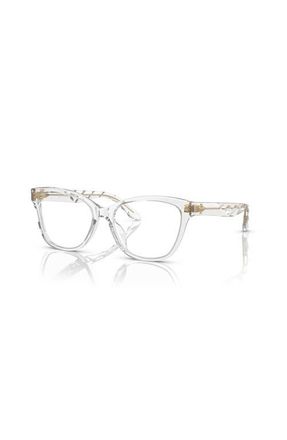 Tory Burch 53mm Rectangle optical glasses in Transparent at Nordstrom