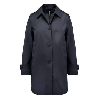 Bomboogie Single-Breasted Coats, female, Blue, Size: 2XL Windproof Softshell Trench