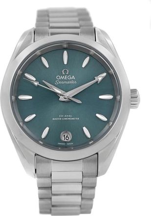 Omega Pre-owned Omega Seamaster Aqua Terra Lagoon Green Dial Ladies Watch 220.10.34.20.10.001