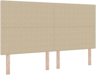 vidaXL Cabecero Led Con Cabecera Verde Gris&aacute;ceo 180 Cm Poli&eacute;ster Vidaxl