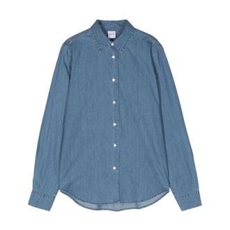 Aspesi Denim Shirts, female, Blue, Size: M Denim Shirt