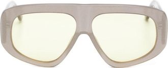 The Attico Silver Attico57 Sunglasses