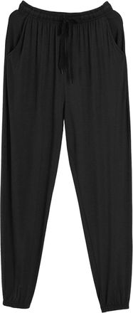 Generic ARTRAY Plus Size Mens Cotton Soft Pajama Pants - Thin, Elongated, Skin-Friendly Home Pants with Pockets - Comfortable Drawstring Trousers - Black