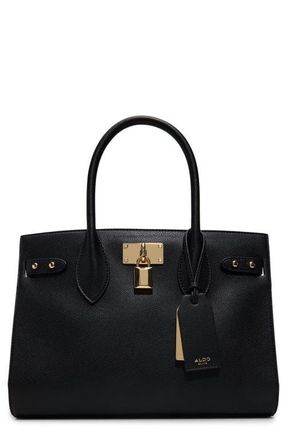 Aldo Jackie Faux Leather Tote in Black at Nordstrom