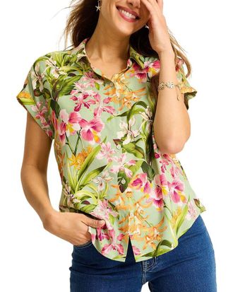 Tommy Bahama Orchid Bay Silk Camp Shirt
