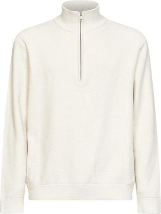Nn.07 Nn07, Truien & Vesten, Heren, Wit, 2Xl, Polyester, Danny Half Zip 6429