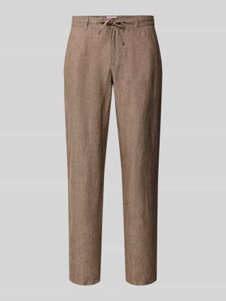 Brax Brax Slim Fit Leinenhose aus reinem Leinen Modell Fabio in Hellbraun, Gr&ouml;&szlig;e 33/32