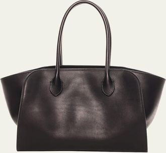 The Row Marlo 12 Tote Bag in Saddle Leather