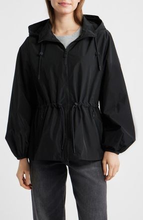 Mackage Isha Hooded Rain Jacket in Black at Nordstrom, Size Xx-Small