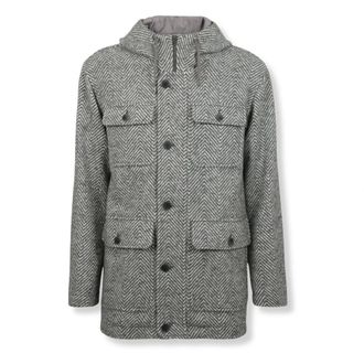 Herno Heren, Jassen, Grijs, Maat: M Wol