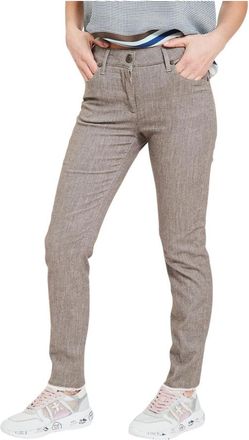 Via Masini 80 Stijlvolle broek voor mannen - Dames - Slim Fit Broeken - Bruin - XL - Broeken