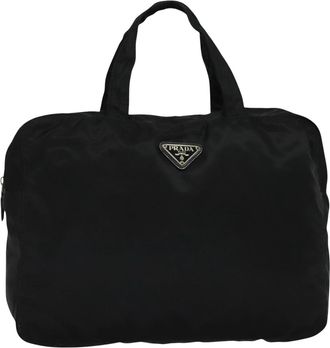 Prada Tessuto Black Synthetic Tote Bag (Pre-Owned)