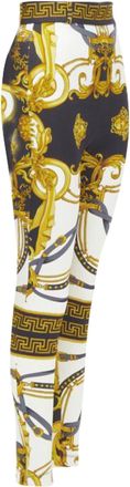 Versace Runway Rodeo Barocco harness stretch legging pants