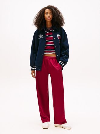 Tommy Hilfiger Womens Tommy Jeans Archive Interlock Track Pant - Red - XL