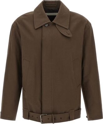 Dries Van Noten Varrick Jas - Heren - Zomerjassen - Bruin - L - Katoen - Jassen