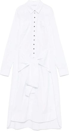 Paco Rabanne Abito lungo con cintura - Bianco