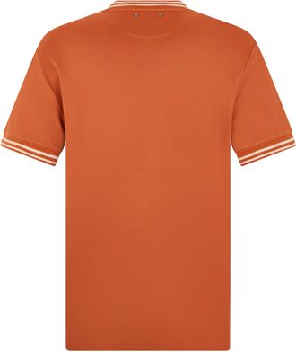 Golden Goose Mens T-Shirt Piqu&eacute; Orange Viscose T-Shirts And Polos