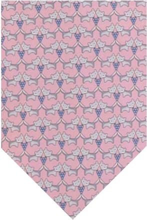 Ferragamo Pink Graphic Tie