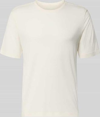 Salomon Funktionsshirt mit Rundhalsausschnitt und Logo in Offwhite, Gr&ouml;&szlig;e XXL