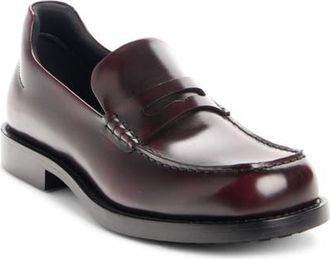 Balenciaga B Logo Comfy Loafer in Burgundy Lacquer at Nordstrom, Size 11Us
