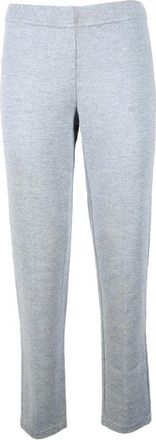 Ambrosio Knitted Grey Trousers with Straight-Leg Cut and Mid-Rise Waist
