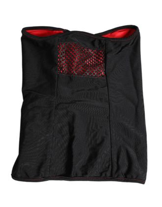 Dolce & Gabbana Mens Black Nylon Knitted Neck Warmer Balaclava Scarf - One Size