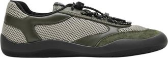 Prada Speedrock Sneakers - Dames - Schoenen - Groen - Maat: 38 EU Su&egrave;de