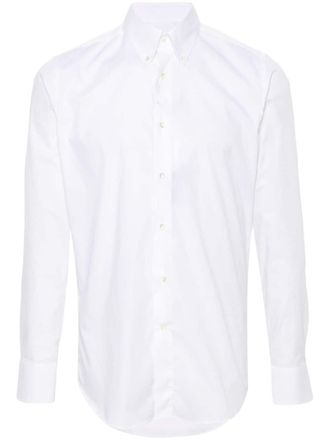 Canali poplin shirt - White