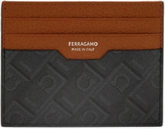 Ferragamo Creditcardhouder - Heren - Portefeuilles - Veelkleurig - ONE Size - Leer - Accessoires
