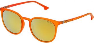 Police Womens SPL343 52 52M03G Sunglasses - Orange - One Size