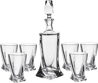 Bohemia Design Whisky 6 Vasos 340 Ml + Botella 850 Ml Juego