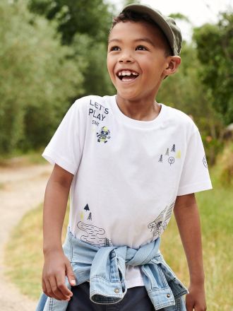 Vertbaudet Jungen T-Shirt weiss
