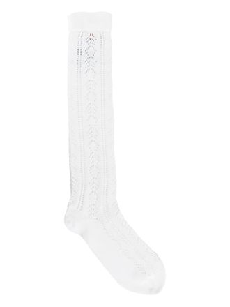 Valentino Garavani VLogo perforated socks - White