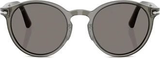 Persol round-frame sunglasses - men - Acetate - 52 - Grey