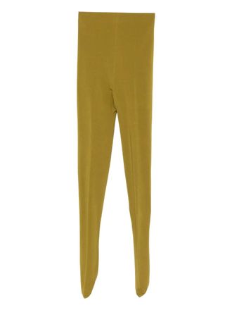 Romeo Gigli 1990s elastic-waist tights - Green