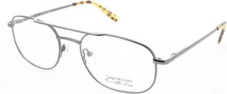 Signature Unisex Grey Rectangular Eyeglass Frames 1112Gunmetal54