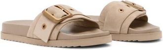 AllSaints Ellie Western Slide Sandal in Sand Brown at Nordstrom, Size 10.5Us