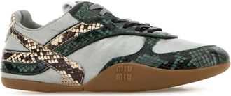 Miu Miu Womens Multicolor Fabric And Leather Sneakers Nubeabete
