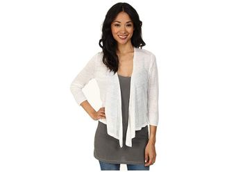 Nic+Zoe Four-Way Cardy Womens Sweater Paper White : XS (US 0-2), Linen/Viscose