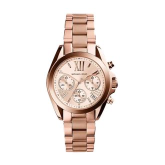 Michael Kors Accessoires, Dames, Roze, ONE Size, Bradshaw Mini Chronograph Horloge