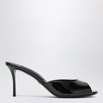 Dolce & Gabbana Mule Keira nera in vernice