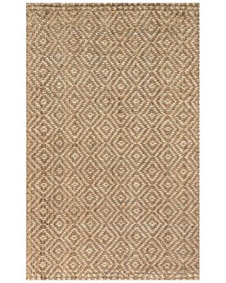 Jonathan Y Designs Jonathan Y Hira Hand Woven Diamond Chunky Jute Rug
