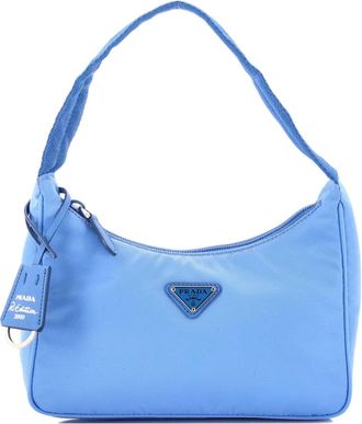 Prada Re-Edition 2000 Tessuto Mini hobo bag - Blu