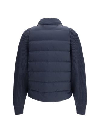 Brunello Cucinelli Womens Wr Padded Jacket Night Sky Down Coat