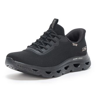 Skechers Womens BOBS ARC Waves Sneaker, Black, 7 UK