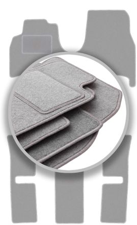 OEM Alfombrillas Gris Ceniza Para Fiat Ulysse Ii 7 Plazas (2002-2010)